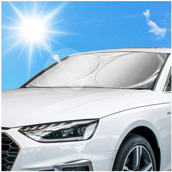 LuxusKollektion Frontscheibenabdeckung Auto Sonnenschutz Frontscheibe Sommer Sonnenblende Windschutzscheiben, 70 x 1 cm, (1-St)