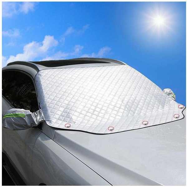 LuxusKollektion Frontscheibenabdeckung Frontscheibenabdeckung magnetisch UV Hitzeschutz L (157x127cm), 127 x 0.1 cm, (1-St)