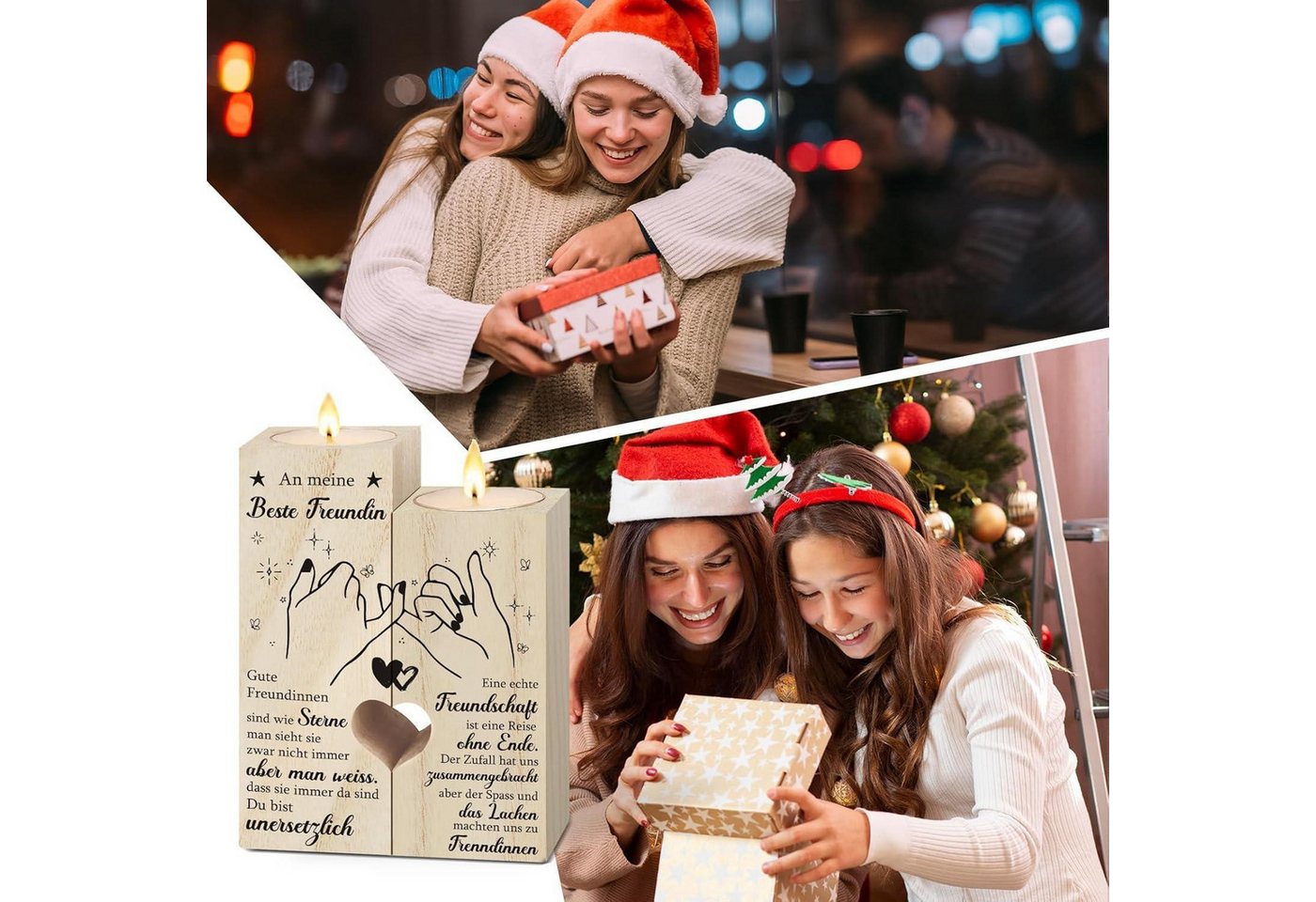 LuxusKollektion Kerzenständer Kerzenständer Personalisierte Geschenke Beste Freundin Geschenke 1 – Bild 2 von 5