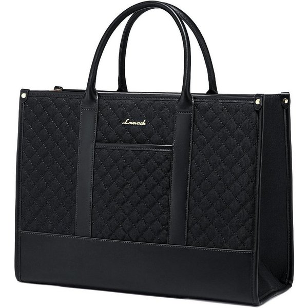 LuxusKollektion Laptoptasche Laptoptasche Damen 15,6 Zoll wasserdicht Business Aktentasche Schwarz