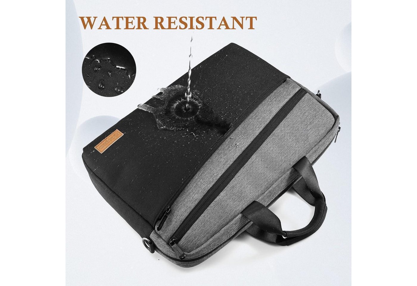 LuxusKollektion Laptoptasche Laptoptasche Laptop 17 17,3 Zoll Aktentasche Wasserdicht – Bild 5 von 5