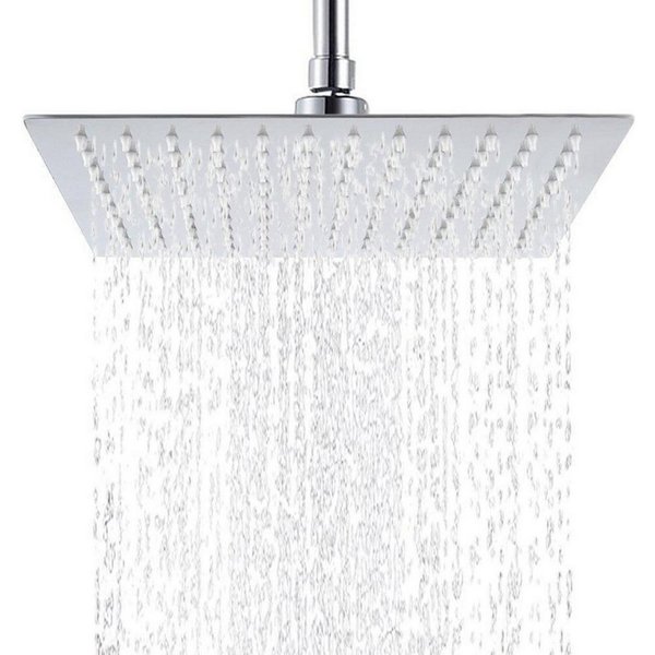 LuxusKollektion Regenduschkopf Duschkopf Regendusche 30 cm quadratisch Edelstahl Antikalkdüsen
