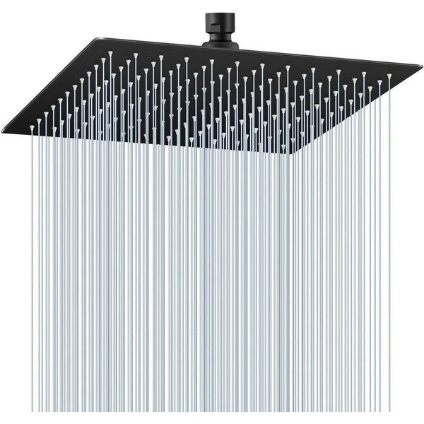 LuxusKollektion Regenduschkopf Duschkopf Regendusche Decke 30CM Schwarz 144 30CM B-mattschwarz