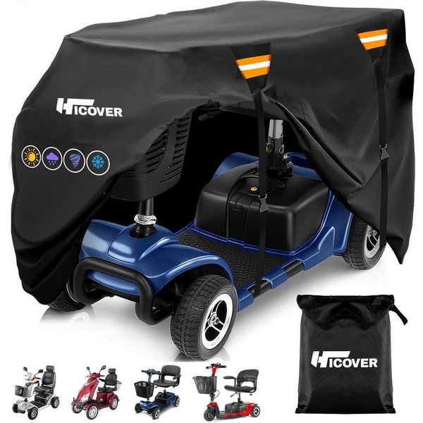 LuxusKollektion Schutzplane Abdeckhaube Elektromobil 600D wasserdicht UV 175x63x119cm XXL