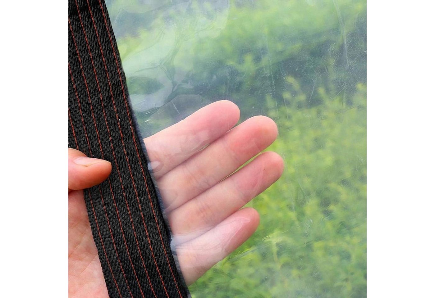 LuxusKollektion Schutzplane Transparente Abdeckplane Wasserdicht 2x3m Tarp Schutz Vor Witterung (2-St) – Bild 3 von 5