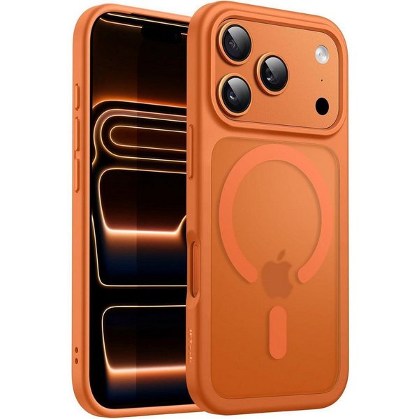 LuxusKollektion Smartphone-Hülle Handyhülle iPhone 17 Pro Max MagSafe Stoßfest Dünn Orange