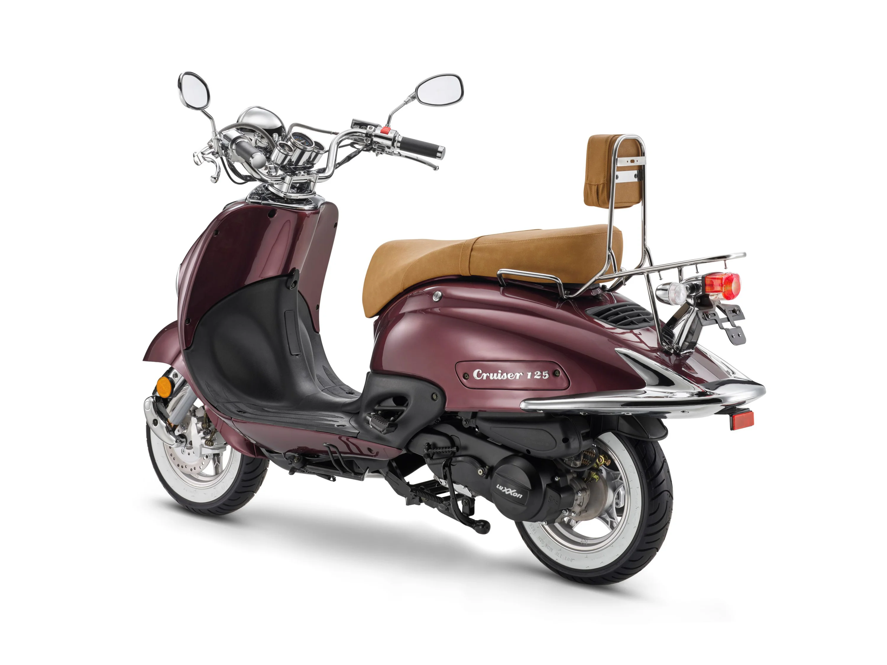 LUXXON Motorroller »Cruiser 125«, 125 ccm, 80 km/h (Coffee) – Bild 2 von 2