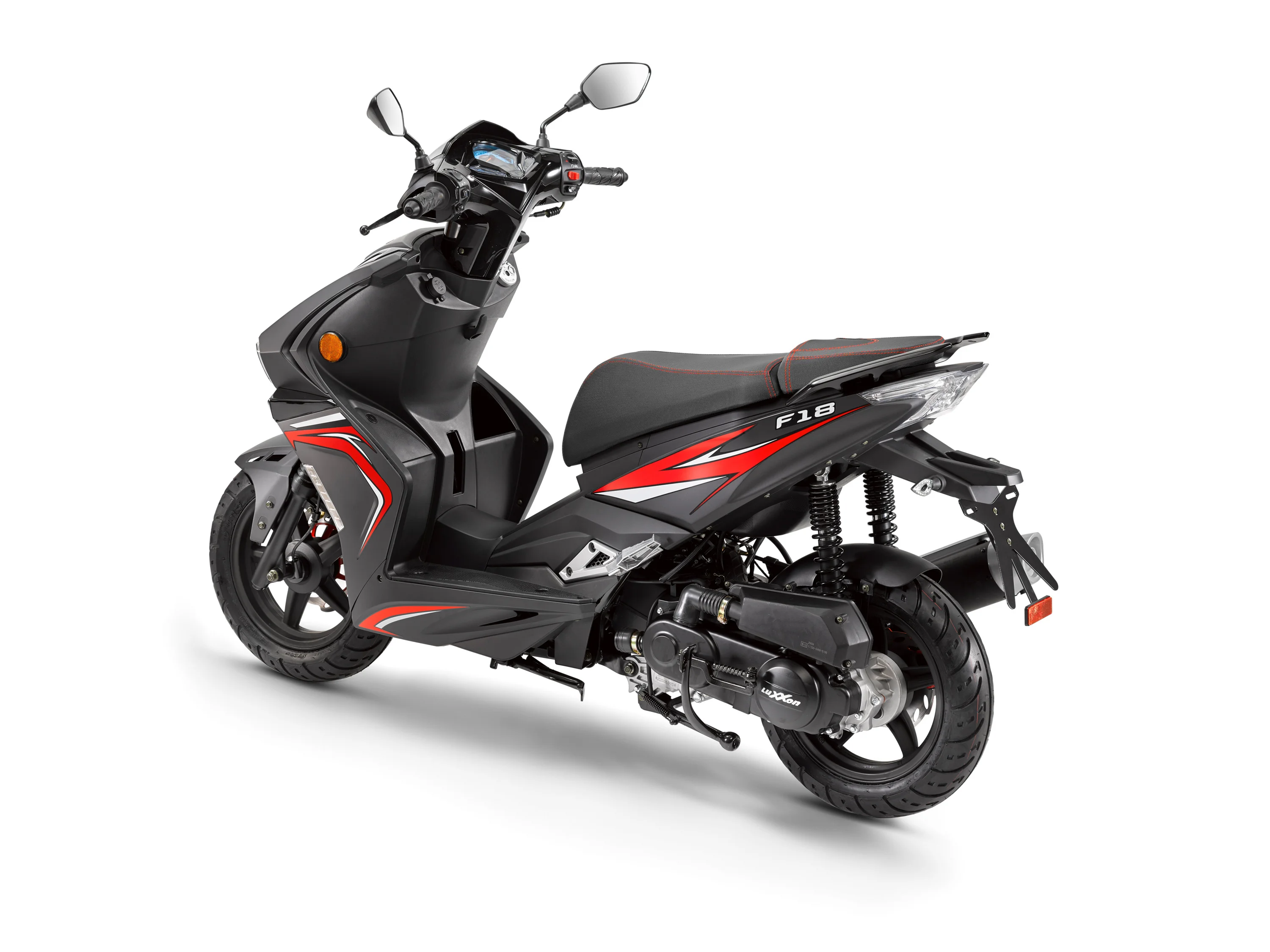 LUXXON Motorroller »F18«, 50 ccm, 45km/h (Schwarz) – Bild 2 von 2