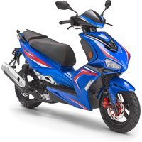 Luxxon Motorroller F18, 50 ccm, 45 km/h, Euro 5, (abschließbares Staufach), 2 Sitzplätze, für Erwachsene, Sportliches Design, 4-Takt Motor