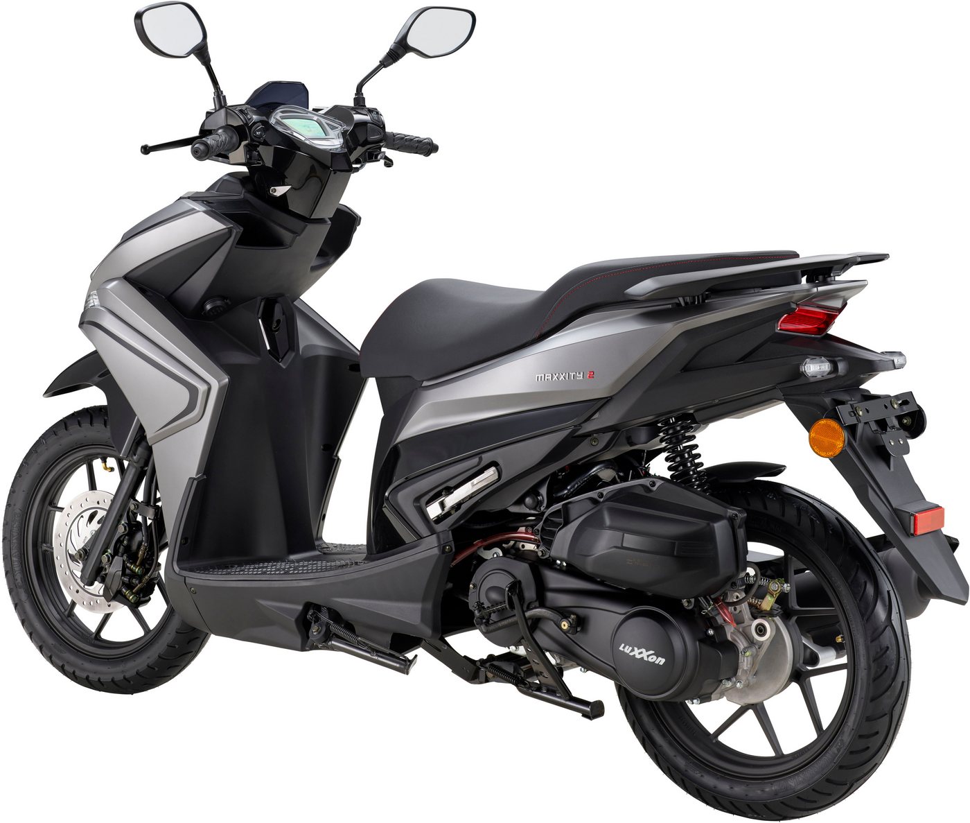 Luxxon Motorroller MaXXity 2 125, E5+, grau, 125 ccm, 85 km/h, Euro 5+, USB zum Laden externer Geräte (5V) – Bild 3 von 5