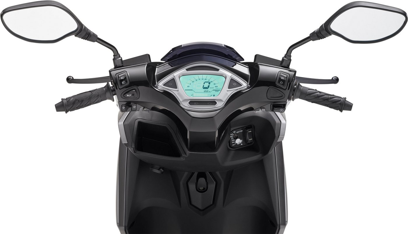 Luxxon Motorroller MaXXity 2 125, E5+, grau, 125 ccm, 85 km/h, Euro 5+, USB zum Laden externer Geräte (5V) – Bild 4 von 5