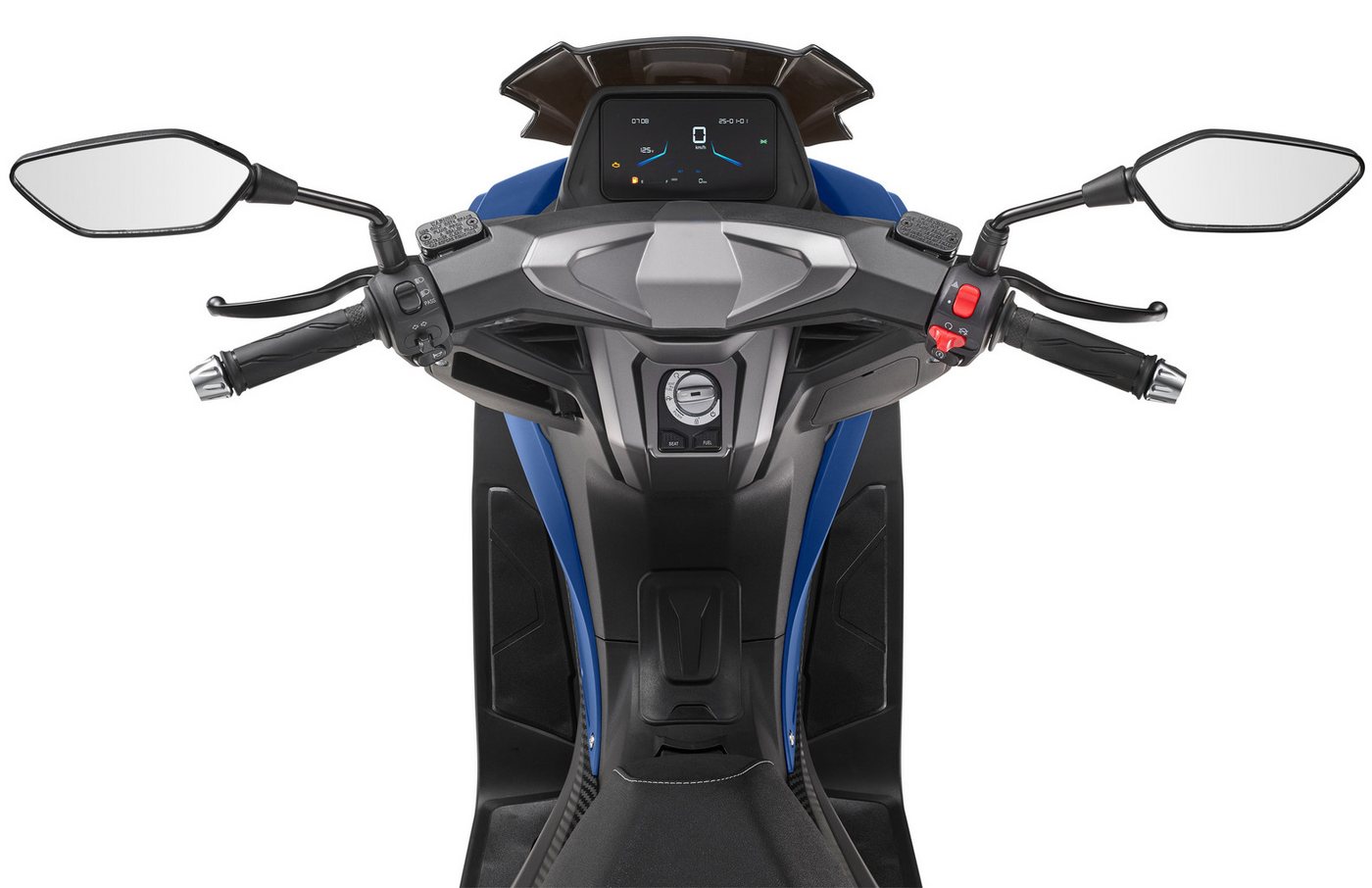 Luxxon Motorroller Silvermax 125 (85 km/h), E5+, Maxi-Scooter, matt-anthrazit, 125 ccm, 85 km/h, Euro 5+, Euro 5+, Windschild, CBS, USB-Anschluss, Maxi-Scooter, – Bild 5 von 5