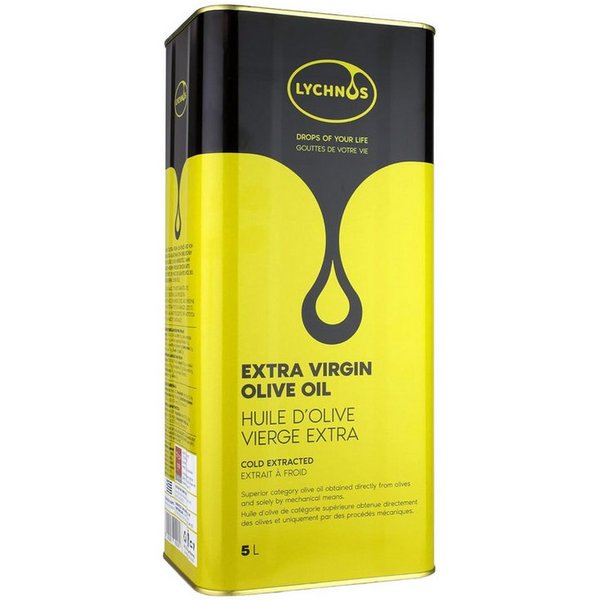 LYCHNOS Speiseöl Olivenöl – Natives Extra Vergine, Kaltgepresst & Hochwertig 5L, 5 l, 100 % Natürlich, Neue Ernte