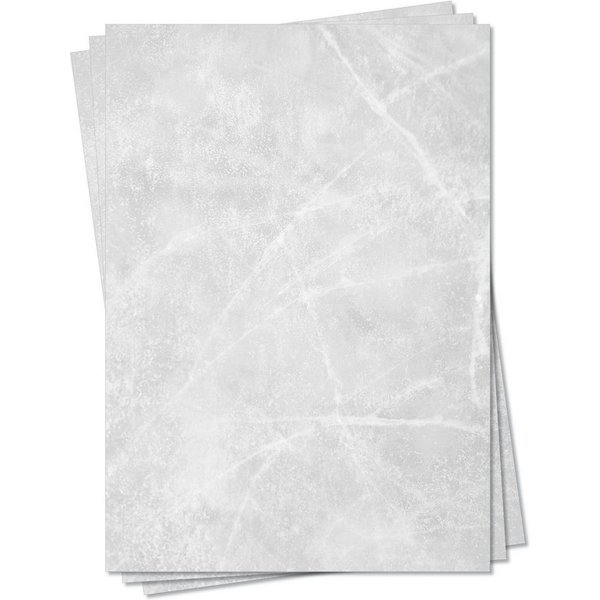 LYSCO Briefpapier Gastronomie Papier - Eis Marmor DIN A4 / DIN A5 / DIN A6 Marmorpapier, marmoriertes Papier, beidseitig bedruckt-für alle Drucker geeignet