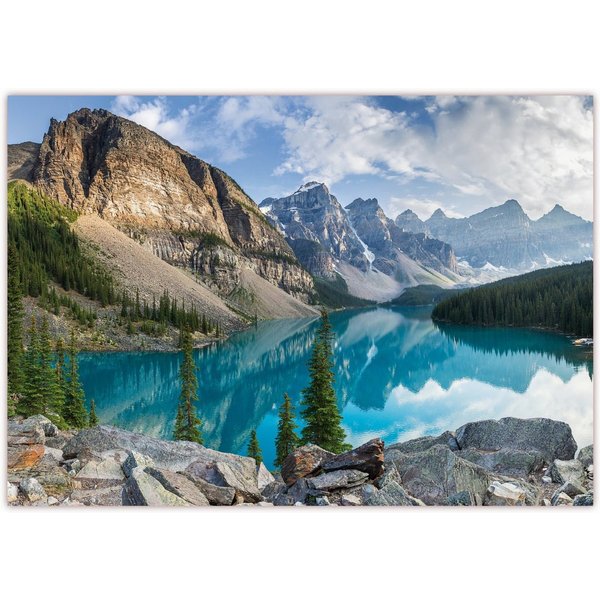 LYSCO Poster XXL Plakat Gebirgssee, Bergsee, Lake, Moraine Lake im Banff-Nationalpark in Alberta, Kanada Bergsee im Valley of the Ten Peaks in den Rocky Mountai