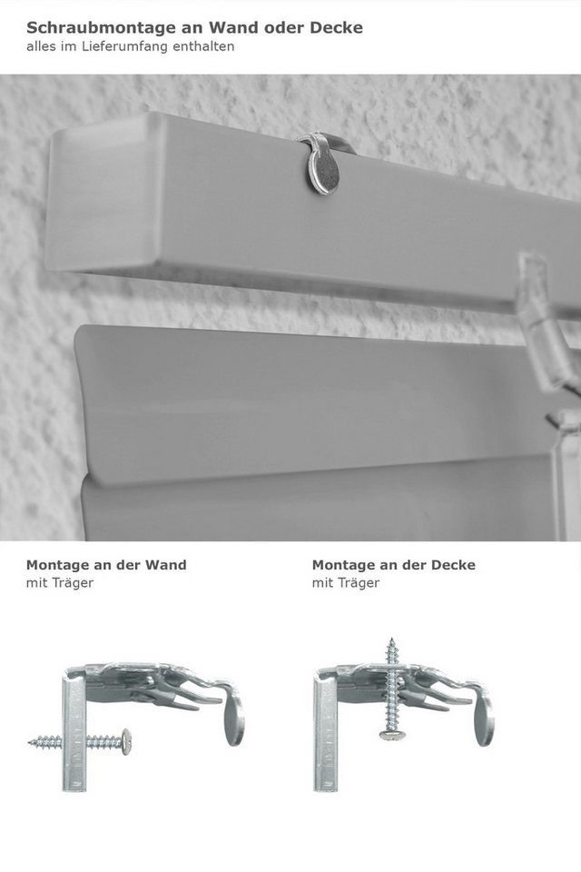 LYSEL® Jalousie alu 25mm, HxB 130x40cm – Bild 3 von 5