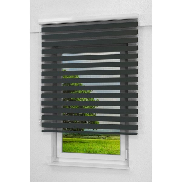 Rollo Kassette Anthrazit, LYSEL®, blickdicht, HxB 175x40cm