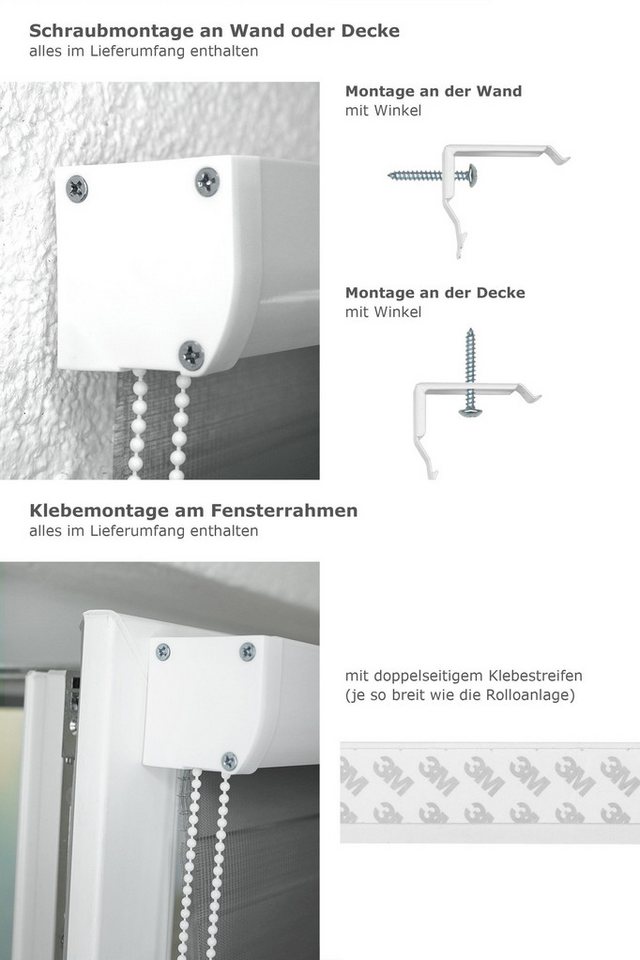 Rollo Kassette Anthrazit, LYSEL®, blickdicht, HxB 175x40cm – Bild 3 von 5