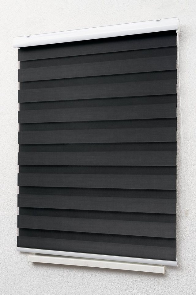 Rollo mit Blende Schwarz, LYSEL®, blickdicht, HxB 175x60cm – Bild 4 von 5