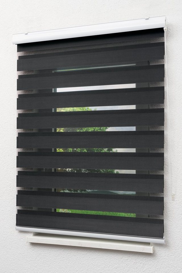Rollo mit Blende Schwarz, LYSEL®, blickdicht, HxB 175x60cm – Bild 5 von 5