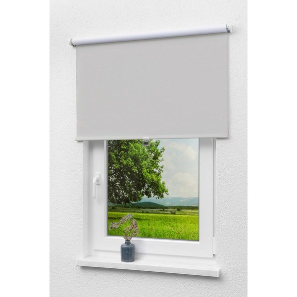 Rollo Qualitätsspringrollo abdunkelnd Grau, LYSEL®, abdunkelnd, HxB 190x62cm