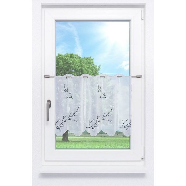 LYSEL® Scheibengardine Alisar (1 St), transparent, HxB 45x48cm