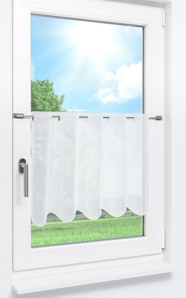 LYSEL® Scheibengardine Aurea (1 St), transparent, HxB 45x49.5cm – Bild 2 von 4