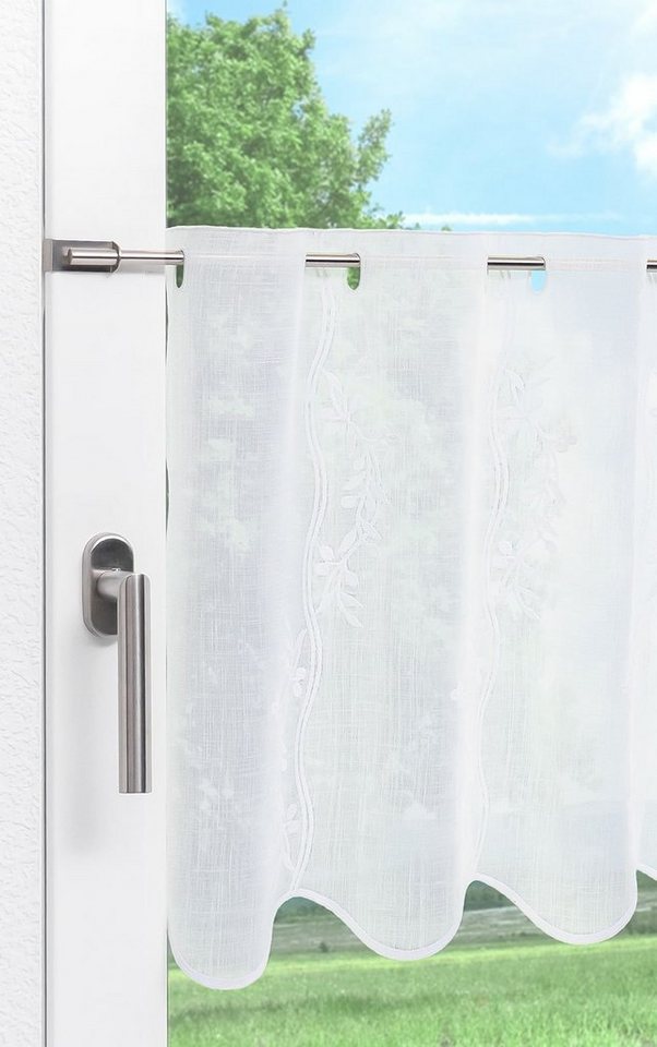 LYSEL® Scheibengardine Aurea (1 St), transparent, HxB 45x49.5cm – Bild 4 von 4