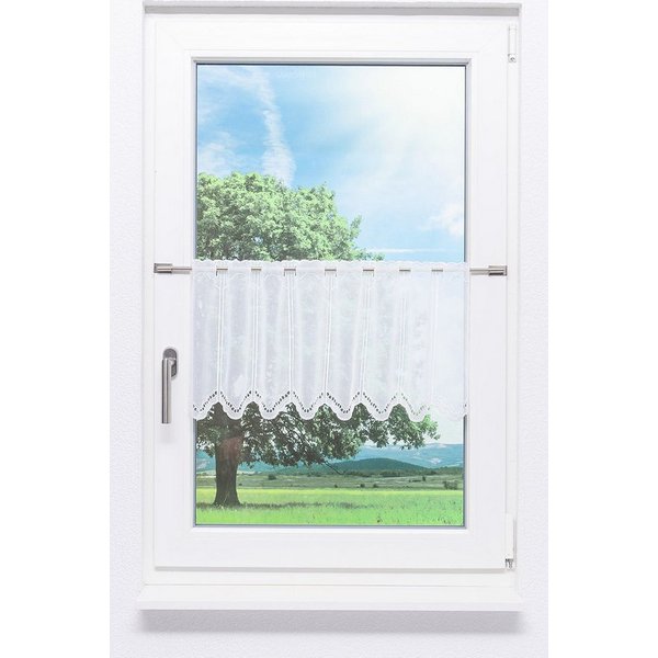 LYSEL® Scheibengardine Bogenmuster (1 St), transparent, HxB 30x43.2cm