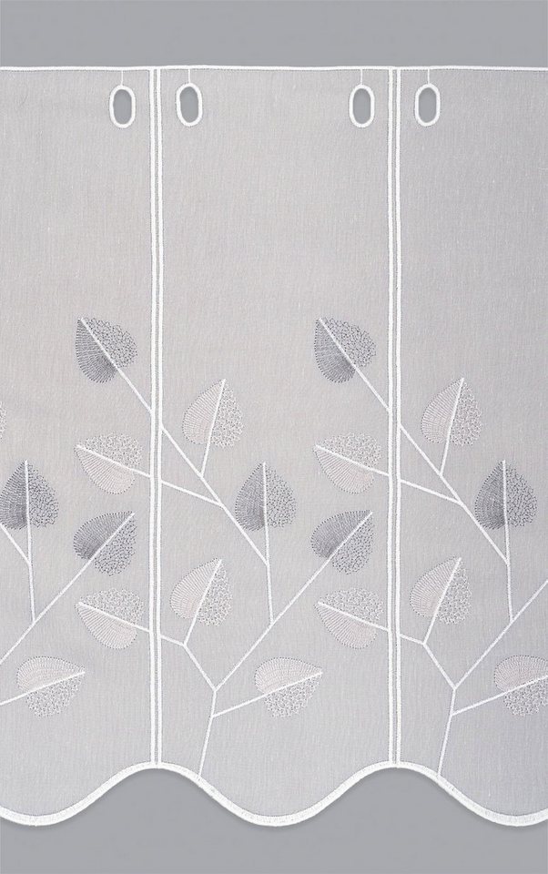 LYSEL® Scheibengardine Designblätter (1 St), transparent, HxB 50x48cm – Bild 3 von 4