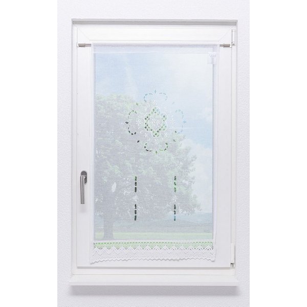 LYSEL® Scheibengardine Landhaustraum (1 St), halbtransparent, HxB 100x60cm