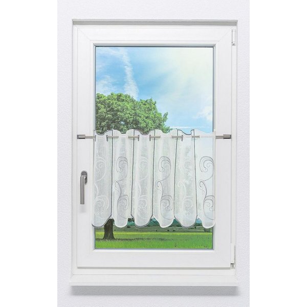 LYSEL® Scheibengardine Ornamente (1 St), transparent, HxB 30x48cm