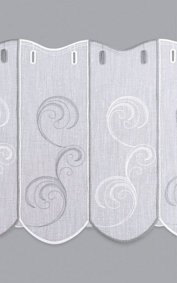 LYSEL® Scheibengardine Ornamente (1 St), transparent, HxB 30x48cm – Bild 3 von 4