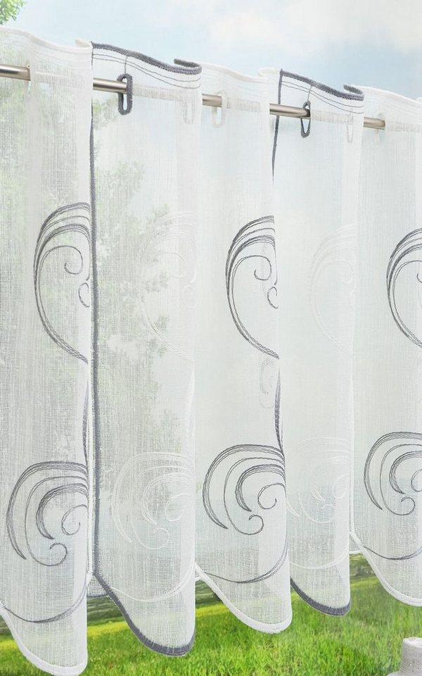 LYSEL® Scheibengardine Ornamente (1 St), transparent, HxB 30x48cm – Bild 4 von 4