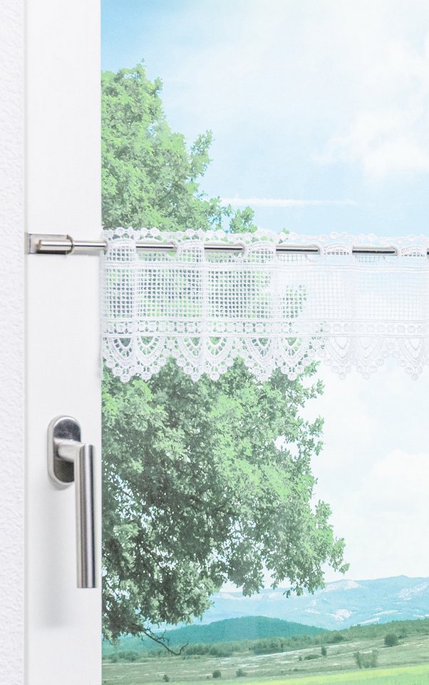 LYSEL® Scheibengardine Rustika (1 St), transparent, HxB 14x40cm – Bild 4 von 5