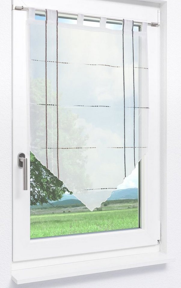 LYSEL® Scheibengardine Tilly (1 St), transparent, HxB 90x60cm – Bild 2 von 4