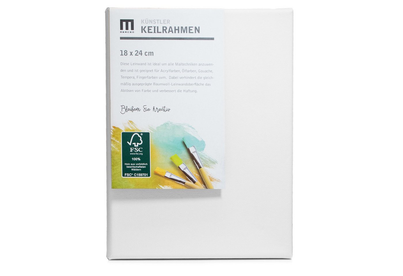 M MERCEO Leinwand Künstlerleinwand, Weiße Leinwand, Set zum Bemalen für Anfänger, 14er Set Leinwand (13x18 bis 40x50cm) Baumwolle auf Keilrahmen – Bild 2 von 5