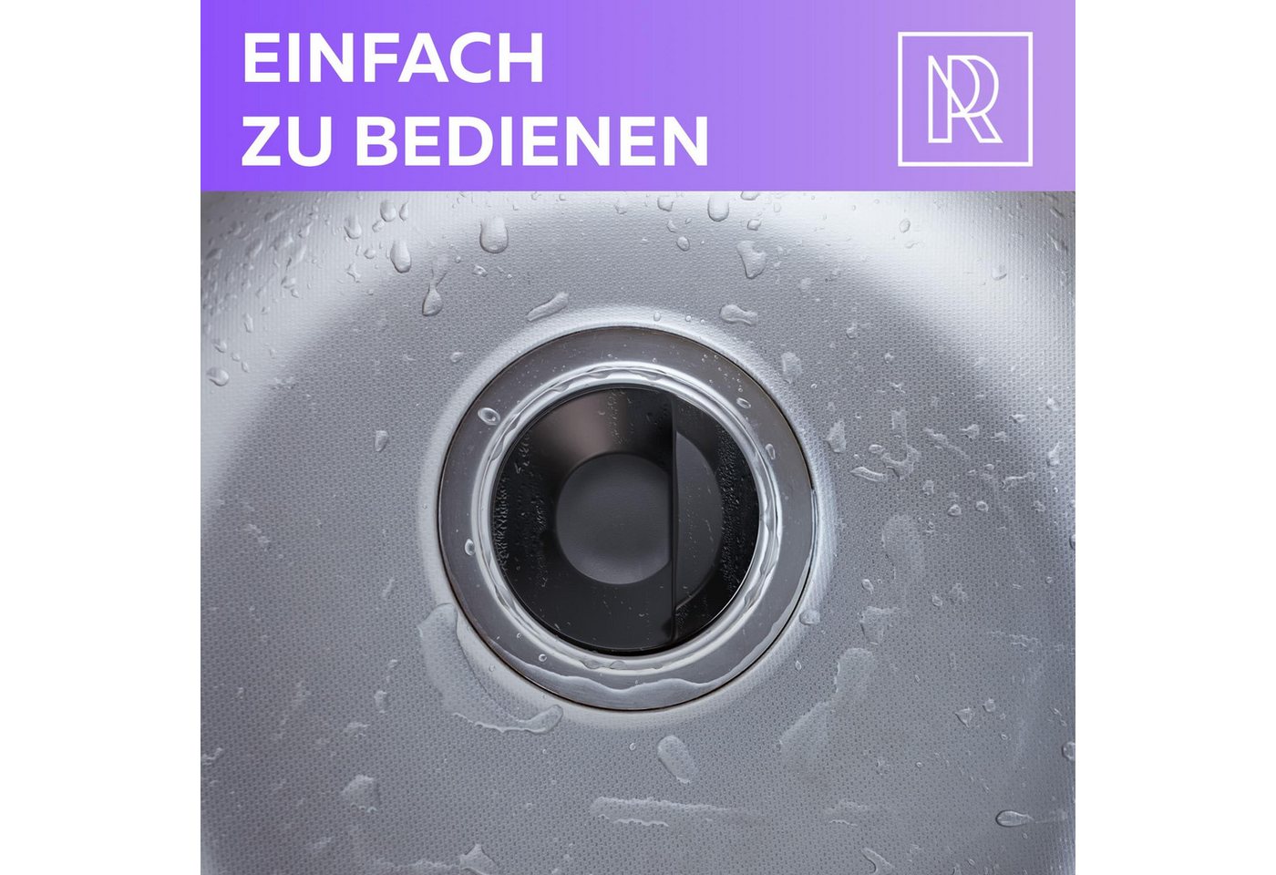 M. Rosenfeld Waschbeckenstöpsel Universal Waschbeckenstöpsel und Abflussstopfen für Küchenspülen – Bild 4 von 5