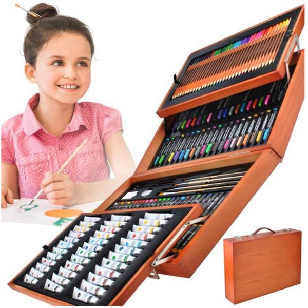MAALEO Malpalette Malkoffer 177 Kunstset, Inspiration zur Entwicklung von Kreativität und Talent