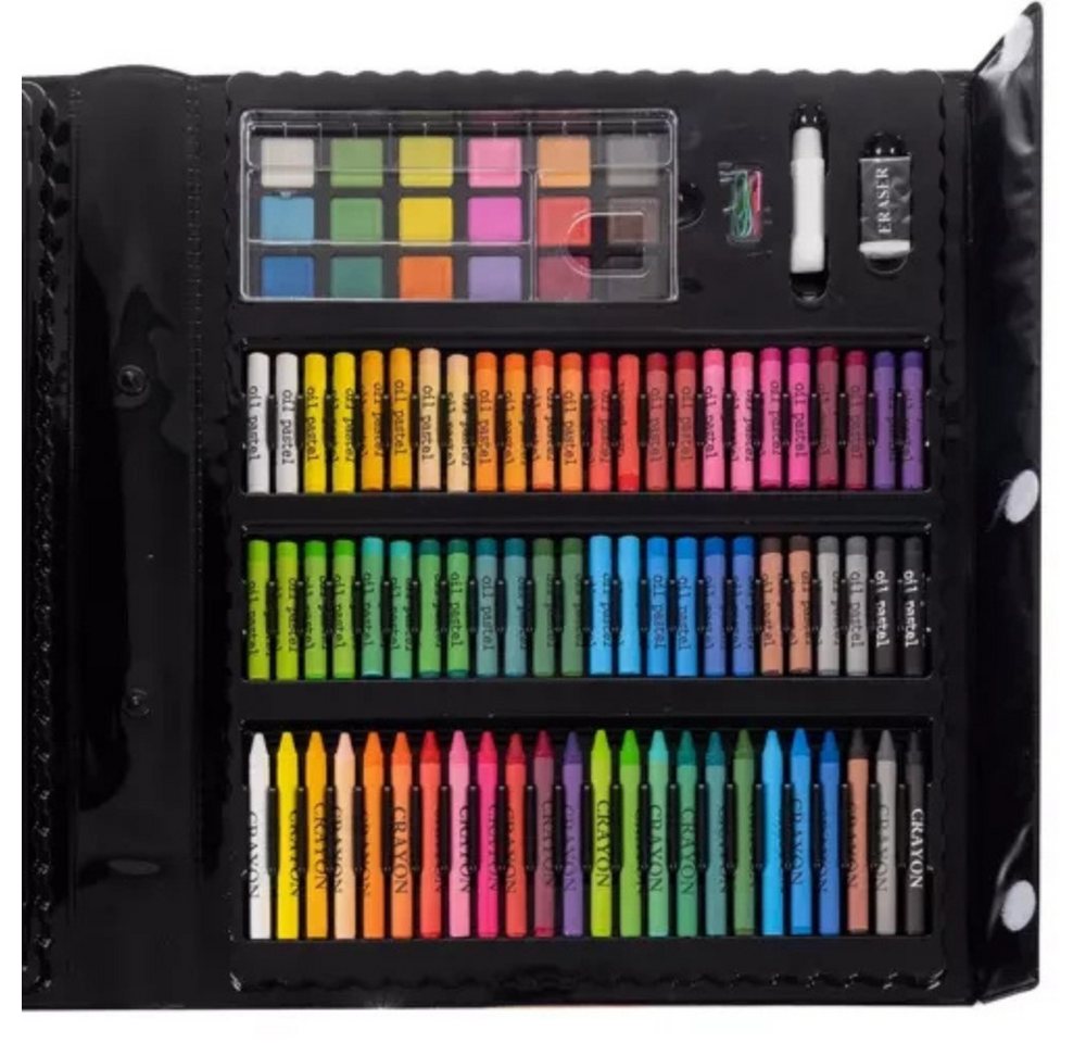 MAALEO Malpalette Malset Malkoffer Set, Enthält Buntstifte, Wachsmalstifte, Ölpastelle, Marker, Aquarellfarben – Bild 4 von 5