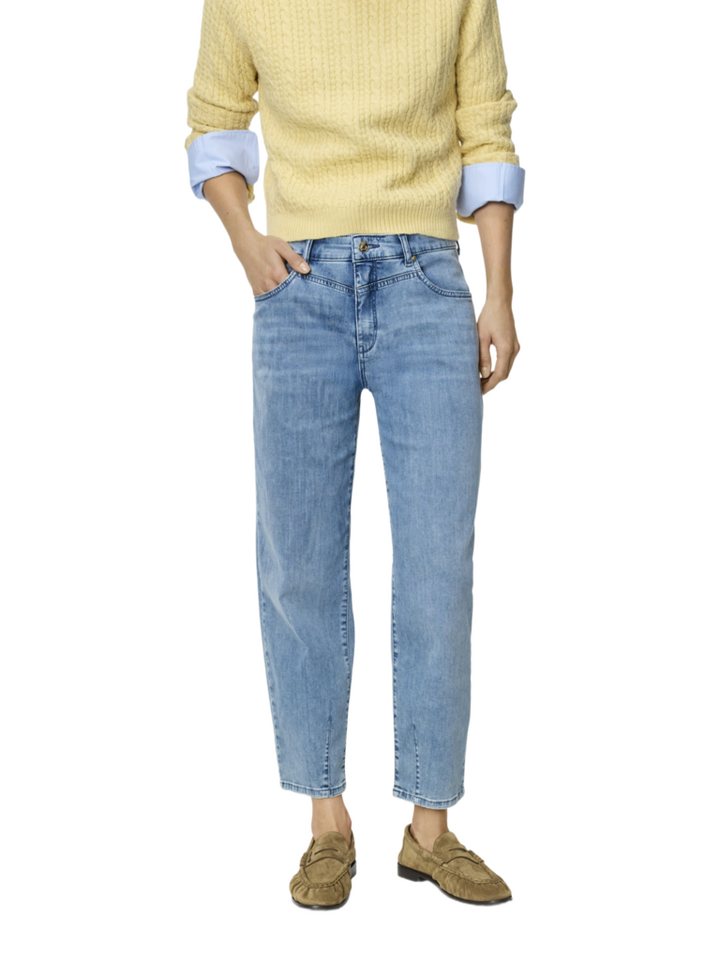 MAC 5-Pocket-Jeans blau,Casual,Baumwolle,Unifarben,Tapered Fit,Mittel – Bild 2 von 5