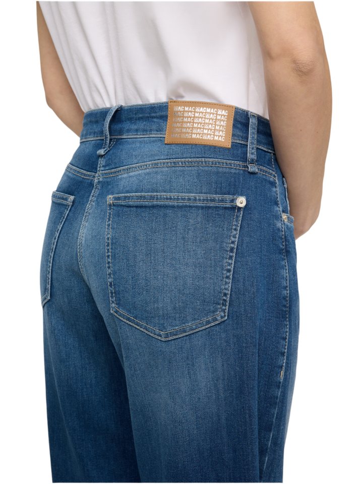 MAC 5-Pocket-Jeans blau,Casual,Baumwolle,Unifarben,Loose Fit,Hoch – Bild 5 von 5