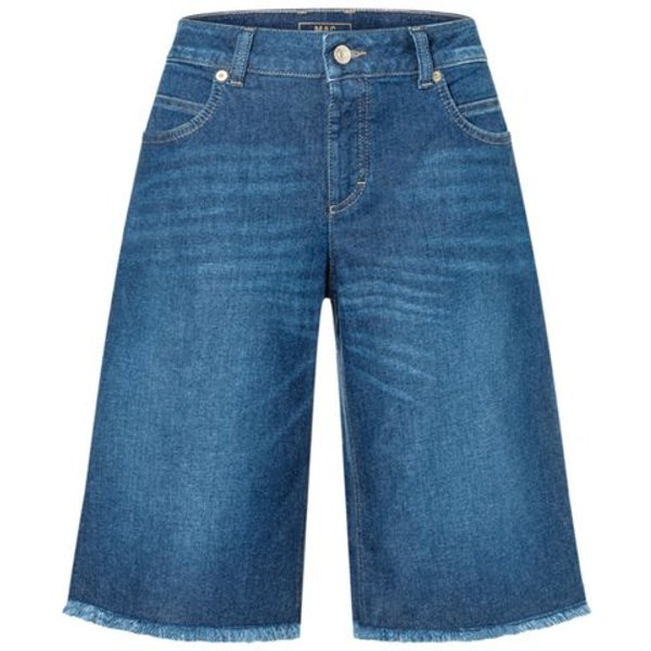 MAC 5-Pocket-Jeans blau,Casual,Baumwolle,Unifarben,Weit,Hoch