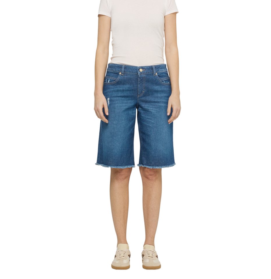 MAC 5-Pocket-Jeans blau,Casual,Baumwolle,Unifarben,Weit,Hoch – Bild 4 von 5