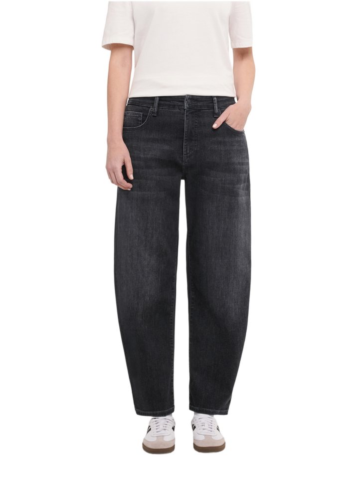 MAC 5-Pocket-Jeans schwarz,Casual,Baumwolle,Unifarben,Loose Fit,Hoch – Bild 3 von 5