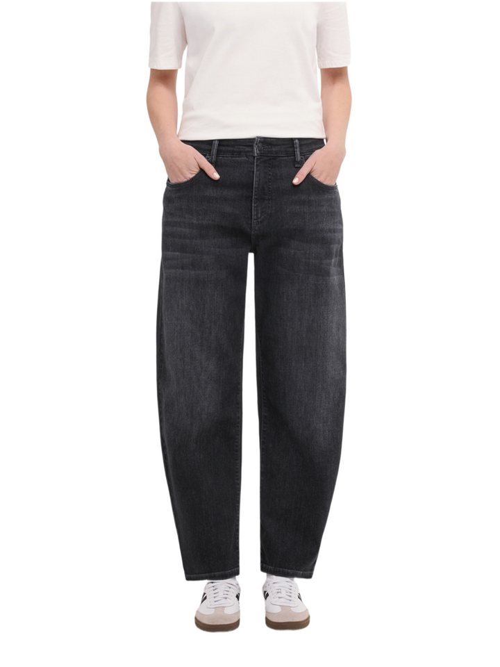 MAC 5-Pocket-Jeans schwarz,Casual,Baumwolle,Unifarben,Loose Fit,Hoch – Bild 5 von 5