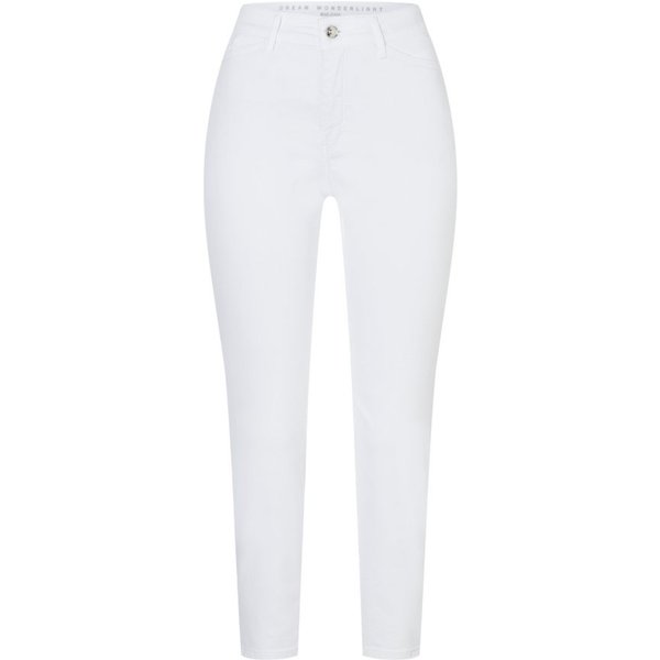 MAC 5-Pocket-Jeans weiß,Casual,Baumwolle,Unifarben,Slim Fit,Mittel