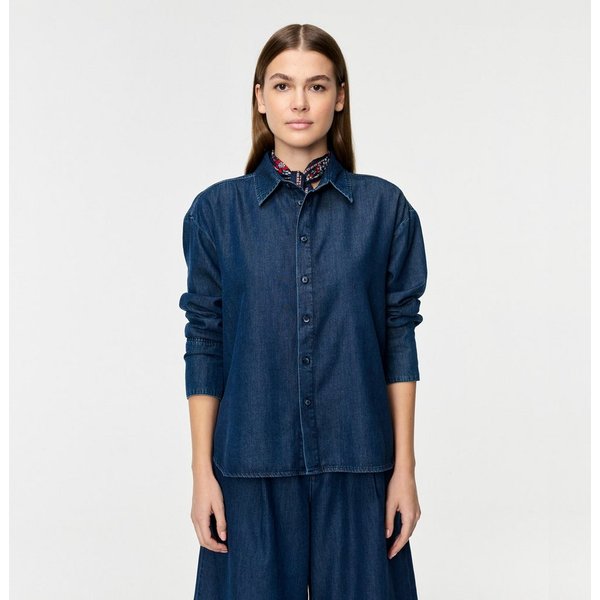 MAC Hemdbluse mit Hemdkragen