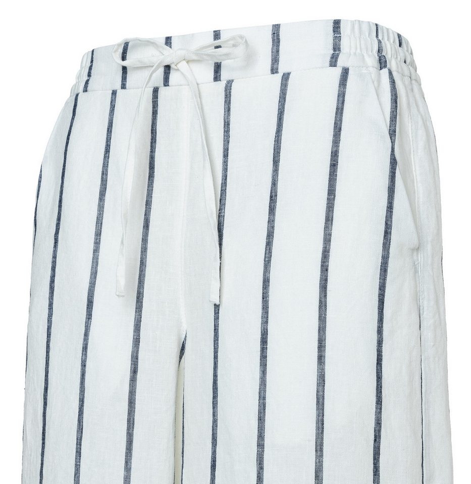 MAC Leinenhose gestreift mit Kordelzug – Bild 4 von 5
