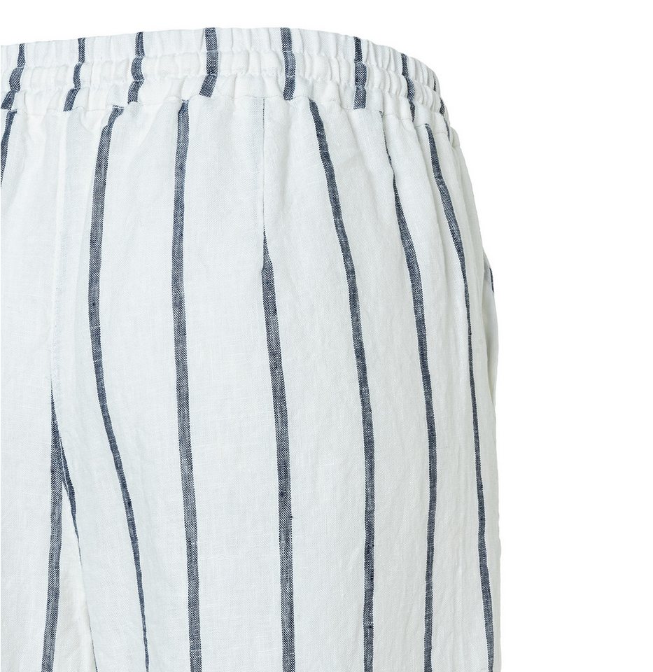 MAC Leinenhose gestreift mit Kordelzug – Bild 5 von 5